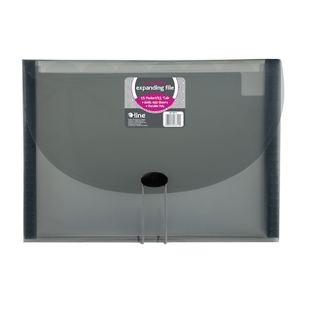 C-Line Products 13Pocket Letter Size Expanding File, Smoke, 12PK 48311-DS